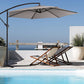 Milano 3M Outdoor Umbrella Cantilever With Protective Cover Patio Garden Shade - Beige