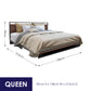 Azure Wood Bed Frame With Comforpedic Mattress Package Deal Bedroom Set - Queen - White  Brown