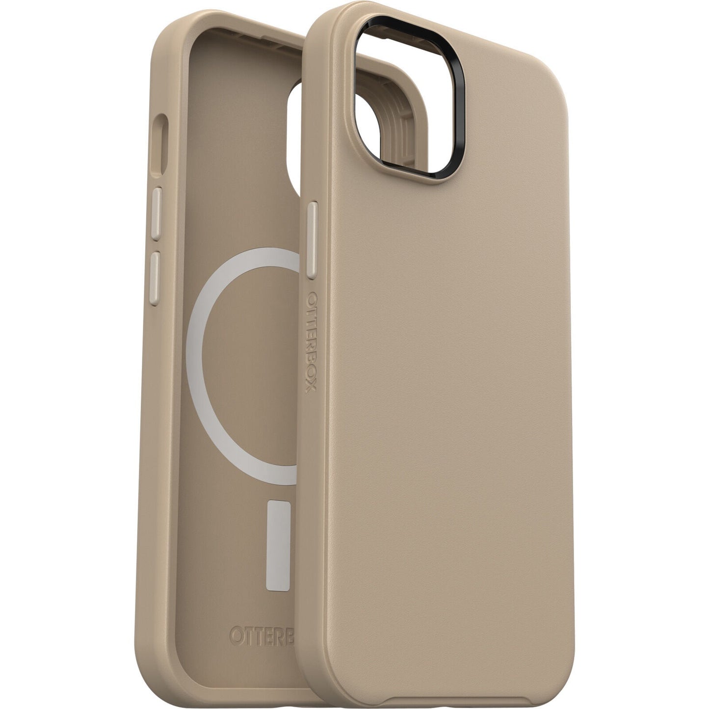 OTTERBOX Apple iPhone 14 / iPhone 13 Symmetry Series+ Antimicrobial Case for MagSafe - Don't Even Chai (Brown) (77-90738), Ultra-Sleek Design