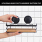 2 Pack Rectangular Bamboo Corner Shower Caddy Shelf Basket Rack with Premium Vacuum Suction Cup No-Drilling for Bathroom and Kitchen