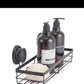 2 Pack Rectangular Corner Shower Caddy Shelf Basket Rack with Premium Vacuum Suction Cup No-Drilling for Bathroom and Kitchen
