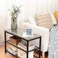 Industrial Design Entryway Shoe Rack with Coat Hooks Organizer (Grey)