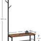Multifunctional Entryway Coat Rack Shoe Bench for Living Room and Bedroom