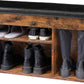 Shoe Storage Bench with Padded Cushion,Flip-Open Storage Box and Adjustable Shelf for Entryway and Living Room