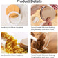 12 Pieces Glass Spice Jars for Kitchen Canisters with Airtight Bamboo Lids and Labels (250 ml)