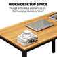 Sturdy and Heavy Duty Foldable Office Computer Desk (Teak, 100cm)