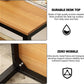 Sturdy and Heavy Duty Foldable Office Computer Desk (Teak, 100cm)