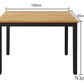 Sturdy and Heavy Duty Foldable Office Computer Desk (Teak, 100cm)