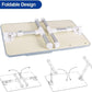 Large Size Folding and Adjustable Laptop Bed Tray Table for, Writing, Drawing and Working - 60 x 30 cm (White)