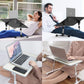 Large Size Folding and Adjustable Laptop Bed Tray Table for, Writing, Drawing and Working - 60 x 30 cm (White)