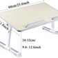 Large Size Folding and Adjustable Laptop Bed Tray Table for, Writing, Drawing and Working - 60 x 30 cm (White)