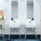 Alto Bathroom Tallboy Narrow High Cabinet With 1 Door/1 Drawer/3 Shelves - Oak/White