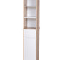 Alto Bathroom Tallboy Narrow High Cabinet With 1 Door/1 Drawer/3 Shelves - Oak/White