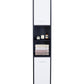 Alto Bathroom Tallboy Narrow High Cabinet With 2 Doors/2 Shleves - Black/White
