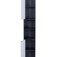 Alto Bathroom Tallboy Narrow High Cabinet With 2 Doors/2 Shleves - Black/White