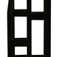 Nobu Solid White Cedar Wood Towel Stand (Black)