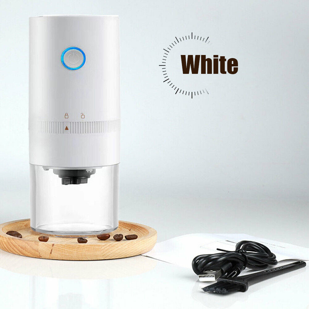 Electric Coffee Grinder Portable White