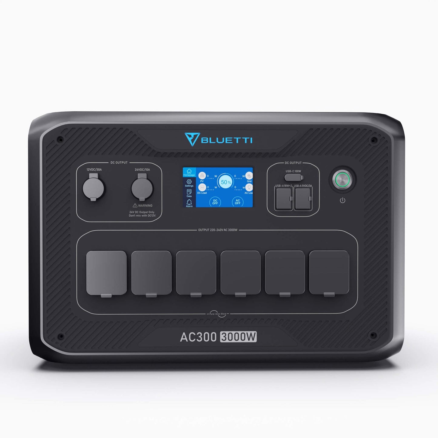 BLUETTI Expandable Power Station AC300 and B300 External Battery Module, 3072Wh LiFePO4 Battery Backup w/ 6 3000W AC Outlets(6000W Peak), Solar Generator For Home Backup, Vanlife, Emergency