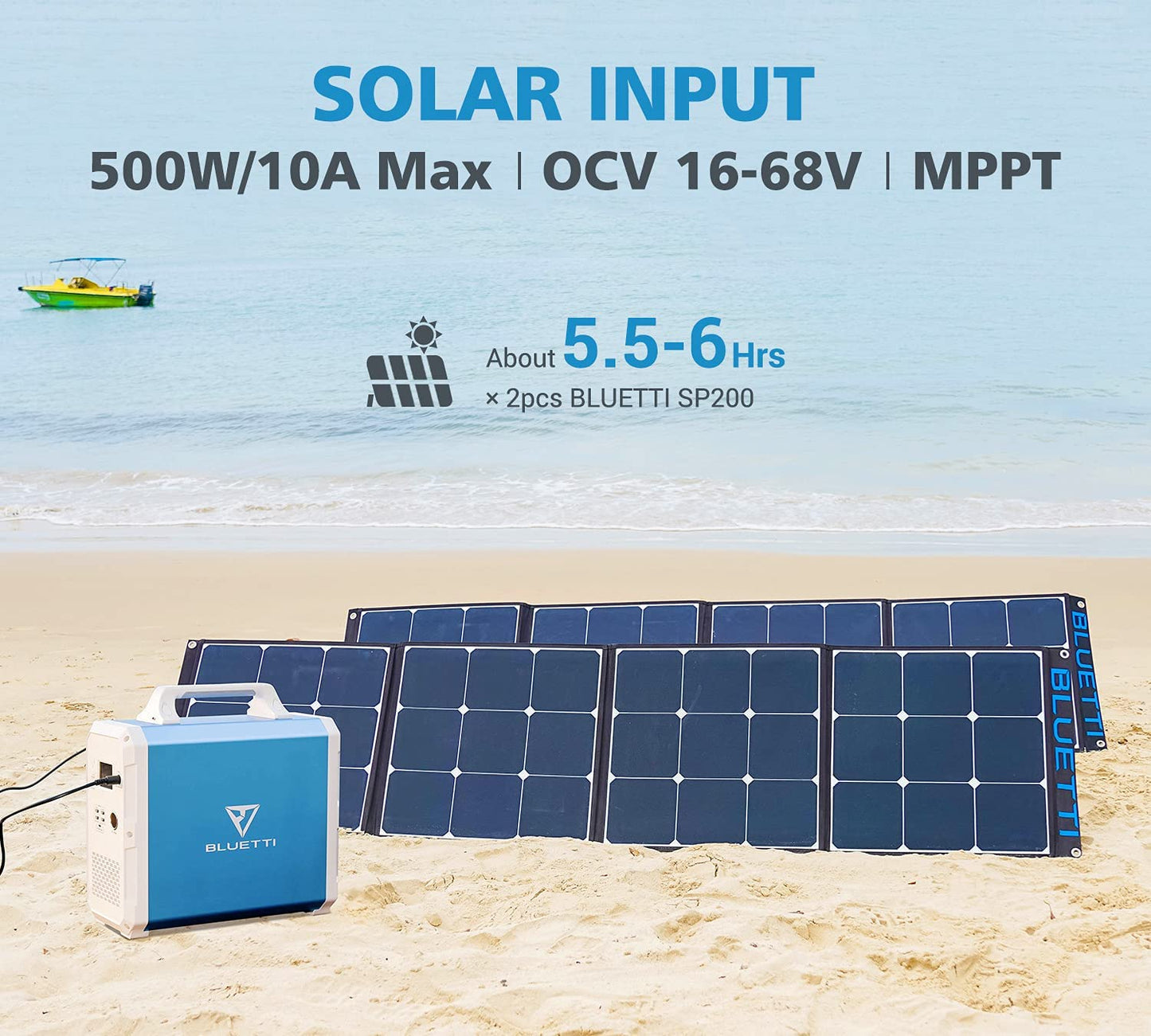 Bluetti Portable Power Station EB150 1500WH 1000W Solar Genrator for Van Home Emergency Outdoor Camping Explore- Black