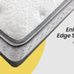 KINGSTON Mattress Queen Size Medium Firm Euro Top Pocket Spring Memory Foam 34CM