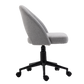 Fabric Office Chair Computer Upholstered Swivel Home Desk Chair  Grey