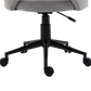 Fabric Office Chair Computer Upholstered Swivel Home Desk Chair  Grey