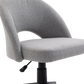 Fabric Office Chair Computer Upholstered Swivel Home Desk Chair  Grey