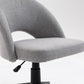 Fabric Office Chair Computer Upholstered Swivel Home Desk Chair  Grey
