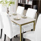 GOMINIMO 6pcs Dining Chair Slipcovers/ Protective Covers (White) GO-DCS-106-RDT