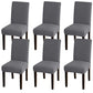 GOMINIMO 6pcs Dining Chair Slipcovers/ Protective Covers (Silver Grey) GO-DCS-100-RDT