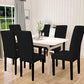 GOMINIMO 6pcs Dining Chair Slipcovers/ Protective Covers (Black) GO-DCS-102-RDT
