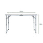 KILIROO Camping Table 120cm Silver (With 4 Chair) KR-CT-104-CU