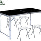 KILIROO Camping Table 120cm Black (With 4 Chair) KR-CT-105-CU