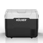 Kolner 50l Fridge Freezer Cooler 12/24/240v Camping Portable Esky Refrigerator - Black