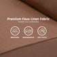 Sarantino Adjustable Chair Single Sofa Bed Faux Linen - Brown