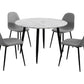 Round MDF Marbling Dining Table