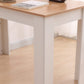 Dining Table Rectangular Wooden 120M-Wood&amp;White