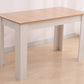 Dining Table Rectangular Wooden 120M-Wood&amp;White