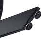 Round Marble-Effect Table - Black