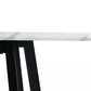 Rectangular Marble-Effect Table