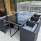 Bali 11 Piece Outdoor Dining Set - Black