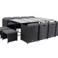 Bali 13PC  Outdoor Dining Set - Black