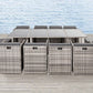Bali 13PC  Outdoor Dining Set - Grey