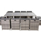 Bali 13PC  Outdoor Dining Set - Grey