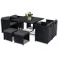 Horrocks 8 Seater Outdoor Dining Set – Black