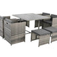 Horrocks 8 Seater Outdoor Dining Set –Grey