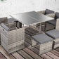 Horrocks 8 Seater Outdoor Dining Set –Grey