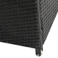Outdoor PE Wicker Storage Box Garden 320L-Black