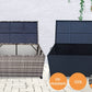 Outdoor PE Wicker Storage Box Garden 320L-Grey