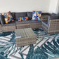 6PCS Outdoor Modular Lounge Sofa Coogee - Grey